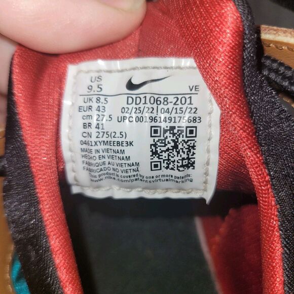 Nike Air Huarache British Tan Shoes DD1068-201 Size 9.5 EXCELLENT COND - Picture 4 of 10